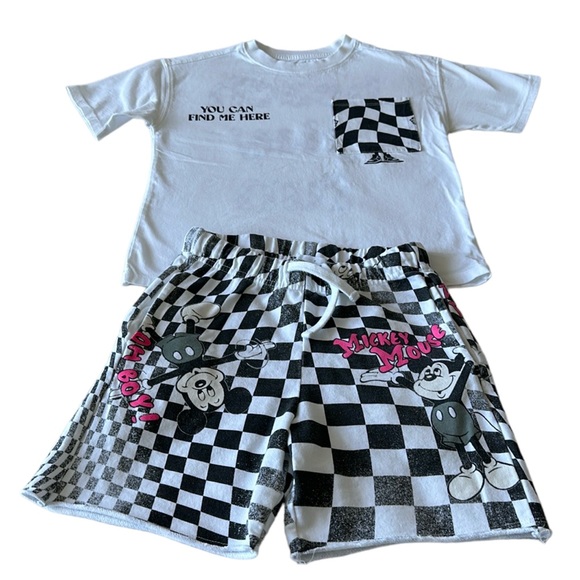 - ZARA Mickey Mouse tap and short set for boys size 7 - Picture 1 of 11